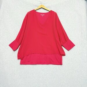 Soft Surroundings Pink Layered V-Neck Tunic